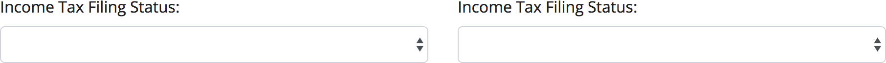 California Maintenance Calculator income tax filing status select